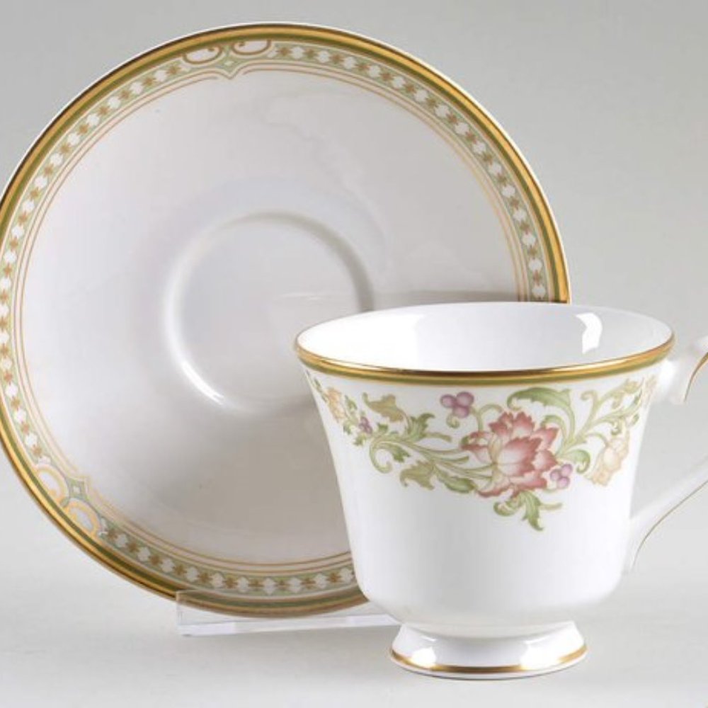 Footed Cup & Saucer Set Lichfield Royal Doulton